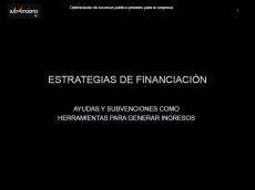 Estrategias de Financiaci�n