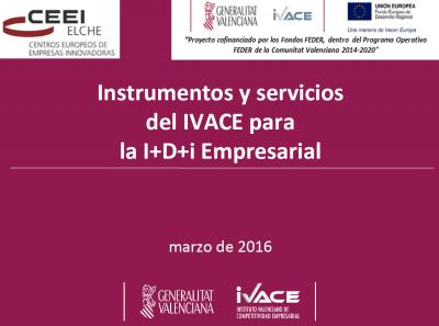 portada ponencia I+D+i IVACE marzo 2016