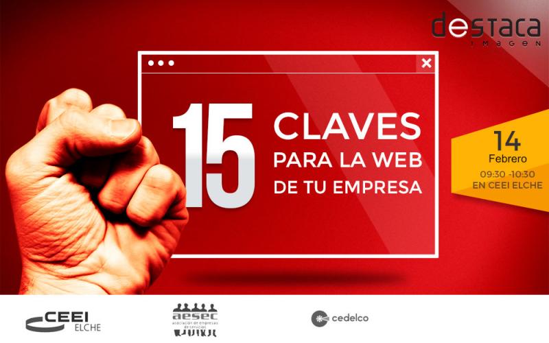 Inscrbete a la jornada '15 Claves para la web de tu empresa'