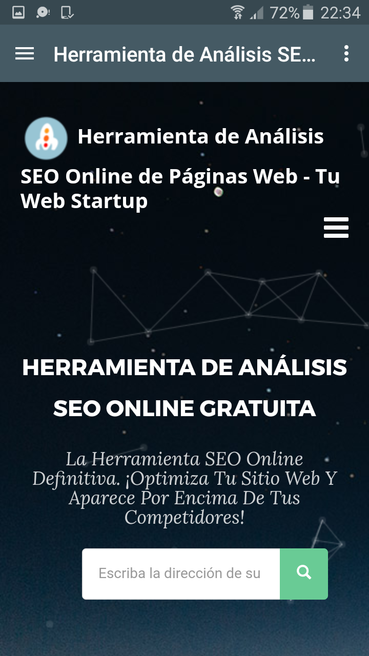 Online SEO Analysis Tool - Tu Web Startup - Aplicaciones de Android en Google Play