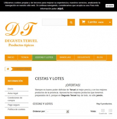 Cestas y lotes de navidad online | Empresas y particulares - Degusta Teruel