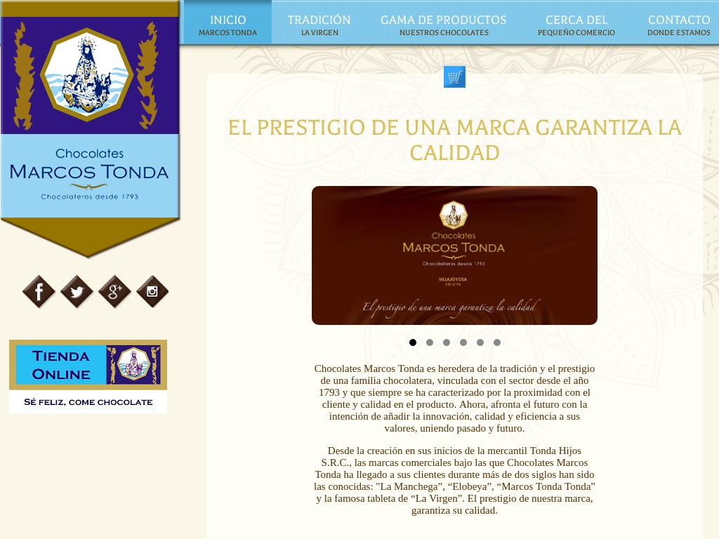 Chocolates Marcos Tonda - Chocolate de prestigio y calidad