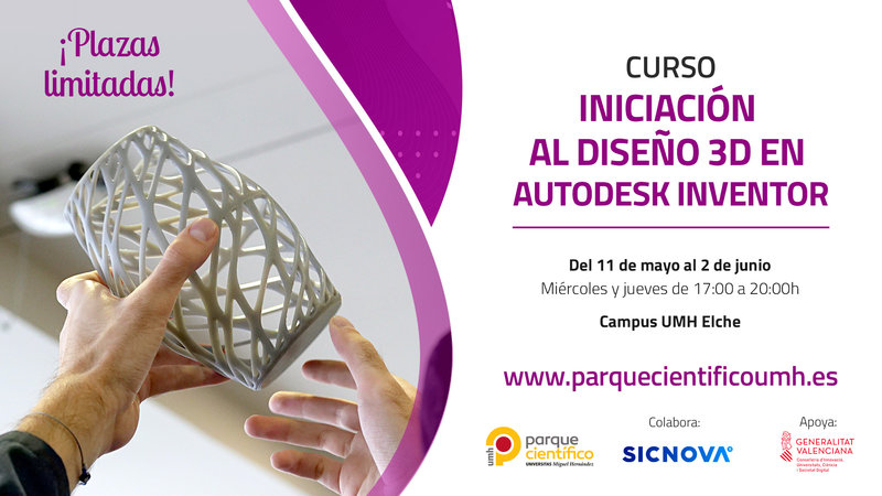 CURSO: Iniciación al diseño 3D en Autodesk Inventor