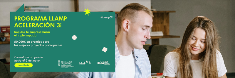 ¡Últimas plazas para inscribirse en el programa LLAMP Aceleración 3i!