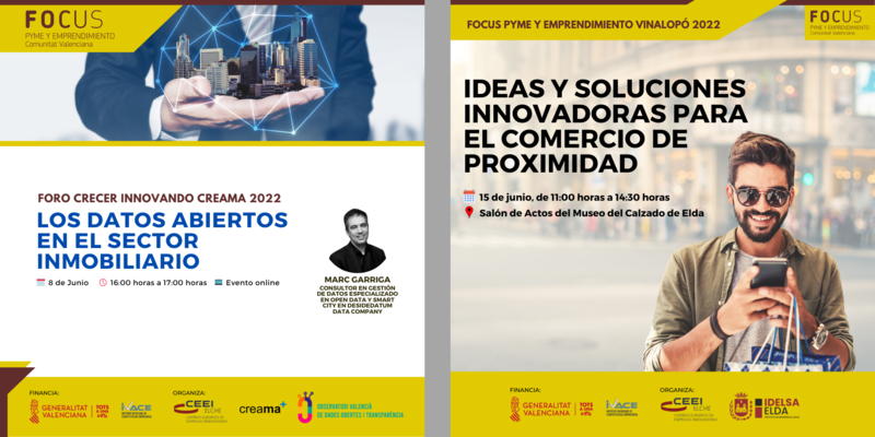 Presentamos la tercera sesin del Foro CREAMA 2022 y el Focus Pyme y Emprendimiento Vinalop 2022