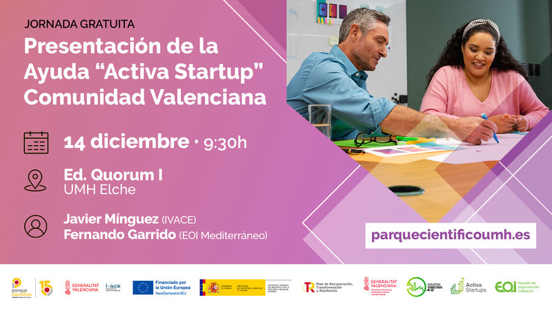 Presentación de la Ayuda “Activa Startup” Comunidad Valenciana