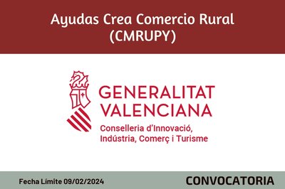Ayudas Crea Comercio Rural (CMRUPY) 2024