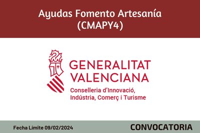 Ayudas Fomento Artesana (CMAPY4) 2024