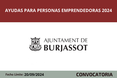 Ayudas para personas emprendedoras 2024 Burjassot