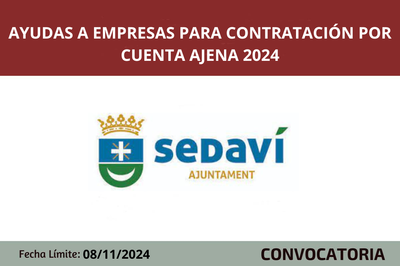 Ayudas a empresas para contratacin por cuenta ajena 2024 Sedav