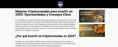 Foto mejores criptomonedas para invertir