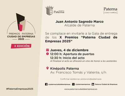 X Edici�n Premios Paterna Ciudad de Empresas