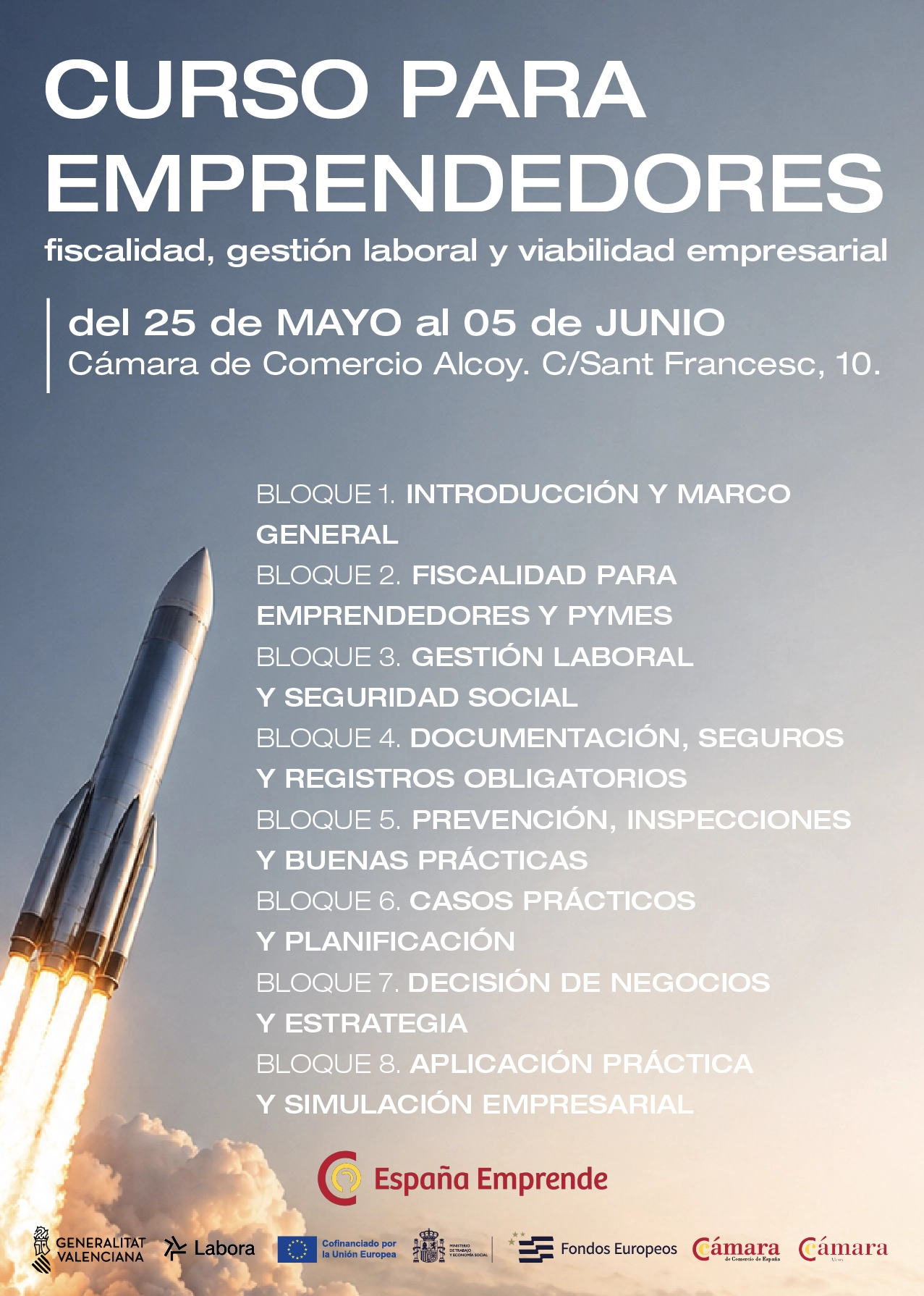 Curso para emprendedores: fiscalidad, gesti�n laboral y viabilidad empresarial