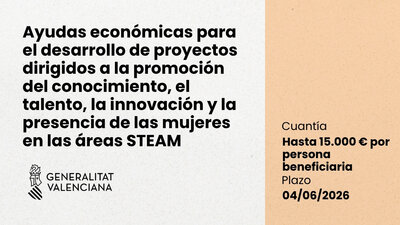 ayudas econ�micas para el desarrollo de proyectos dirigidos a la promoci�n del conocimiento, el talento, la innovaci�n y la presencia de la