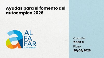 Ayudas al fomento de la iniciativa emprendedora Alfafar 2026