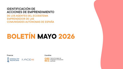 Mayo de 2026 | Boletín de Identificación de las acciones de emprendimiento de AEE de las CCAA de España