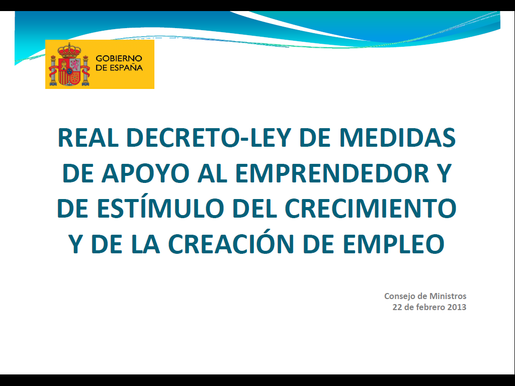 Medidas De Apoyo Al Emprendedor Y De Estímulo Del Crecimiento Y De La Creación De Empleo 4390