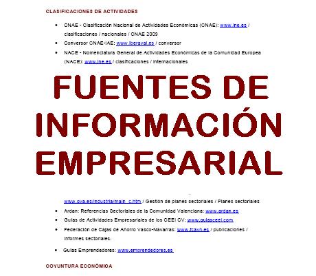 Imágen "Fuentes de información empresarial"