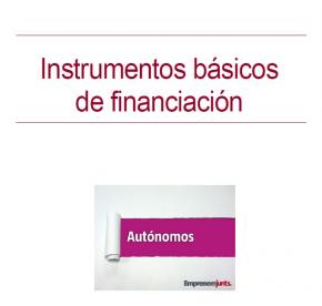 Manual para Autnomos: Instrumentos bsicos de financiacin