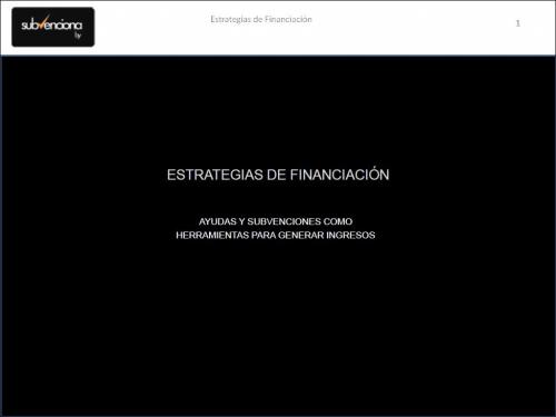 portada ponencia estrategias de financiacion 2012 giesa
