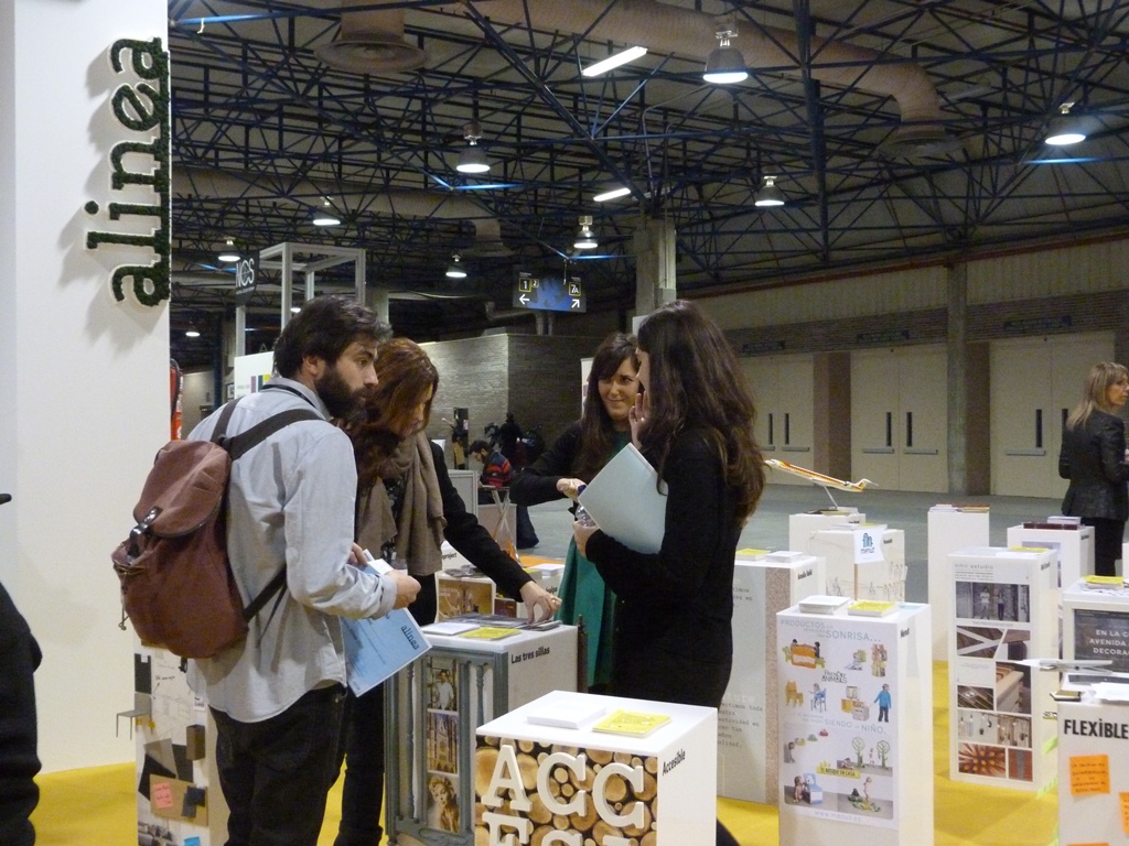 Zona de exposicin en Feria Hbitat Valencia #AlineaHabitat