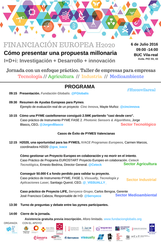Finançament Europeu H2020. Com presentar una proposta milionària.