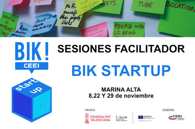 Sesión Facilitadores BIK STARTUP en Teulada-Moraira