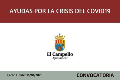Subvenciones por la Crisis sanitaria Covid-19 Ayuntamiento de El Campello