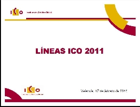 ICO Lneas de financiacin 2011 #