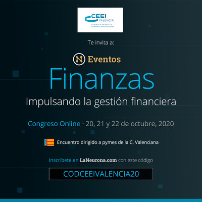 La Neurona Finanzas Comunidad Valenciana, congreso online para impulsar la gestión financiera ante la COVID19