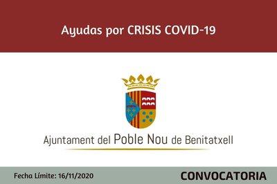Ayudas Ayuntamiento del Poble Nou de Benitatxell por la Crisis del Covid 19
