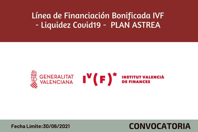 Lnea de Financiacin Bonificada IVF - Liquidez Covid19- PLAN ASTREA