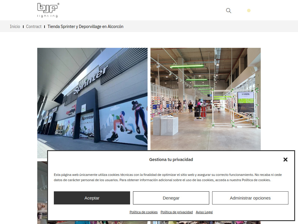 Tienda Sprinter y Deporvillage en Alcorc�n | BJF Lighting