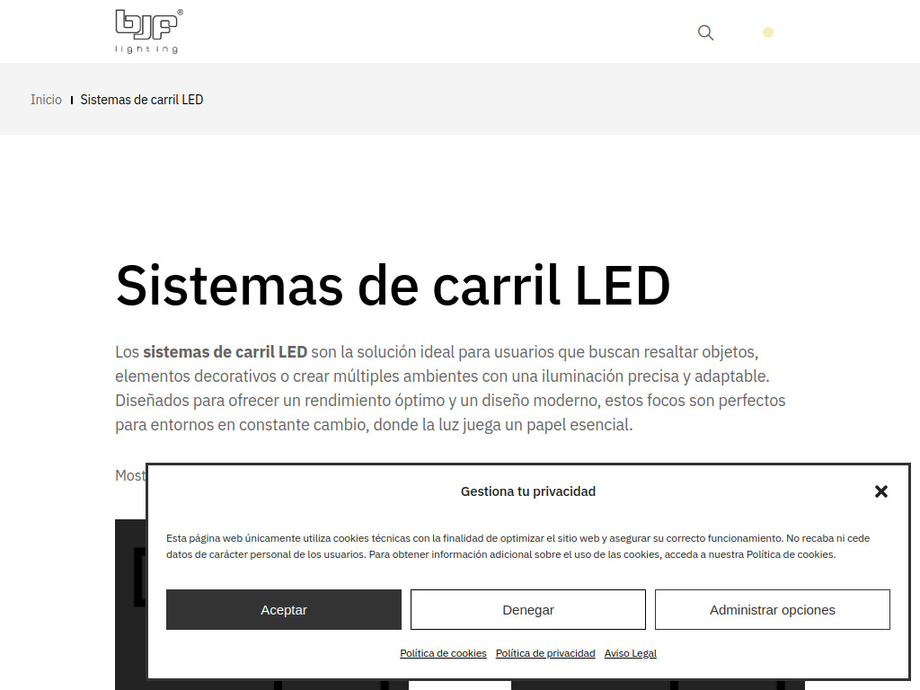 Sistemas de carril LED | BJF Lighting